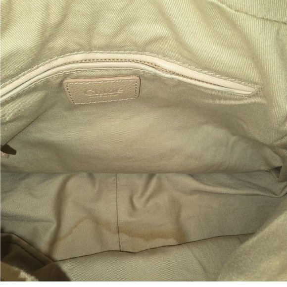 Chloe 2-Way Beige Python Leather Medium Paraty Satchel - Picture 10 of 11